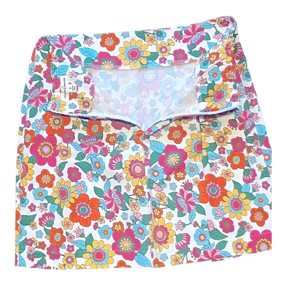 Love On A Hanger Mini Skirt Floral Multicolored Size 5 - Picture 3 of 3